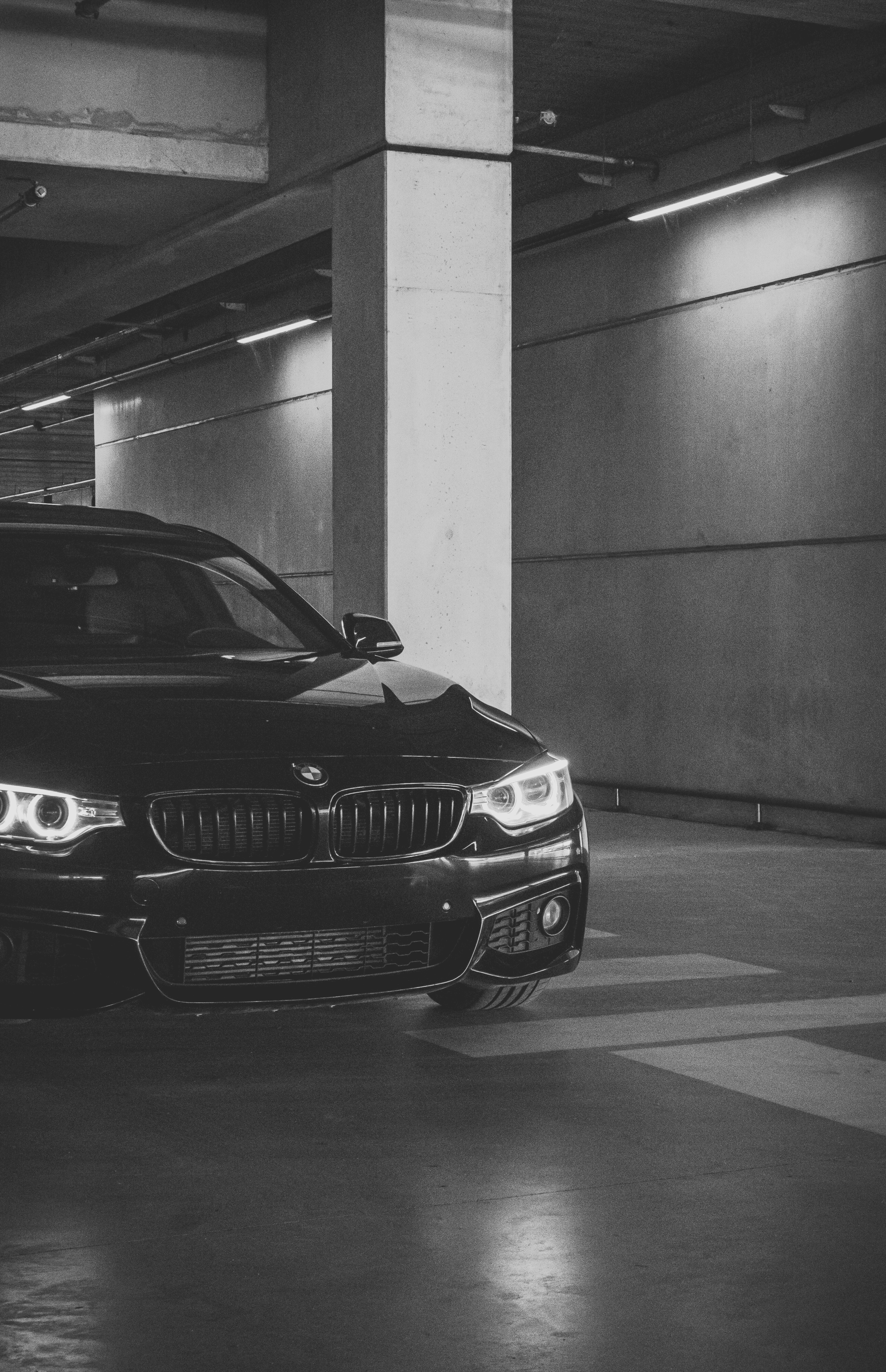 Black executive vehicle ready for resident transportation